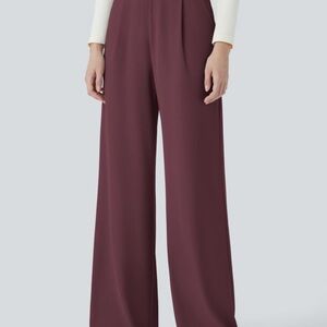 HALARA Evening Red Wide-Leg Women's Pants